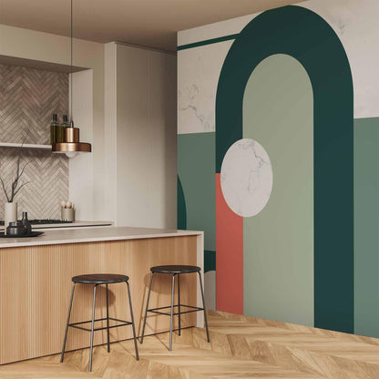 Fototapete - Geometric Pattern With Marble Motif