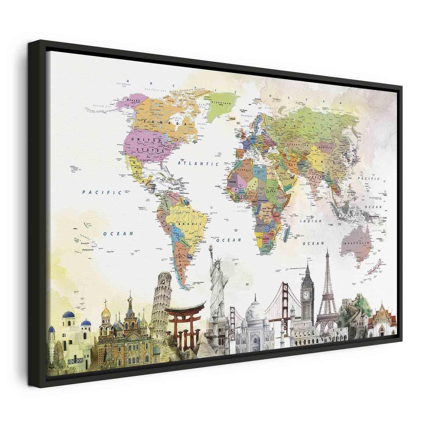 Leinwandbild - Wonders of the World (1 Part) Wide