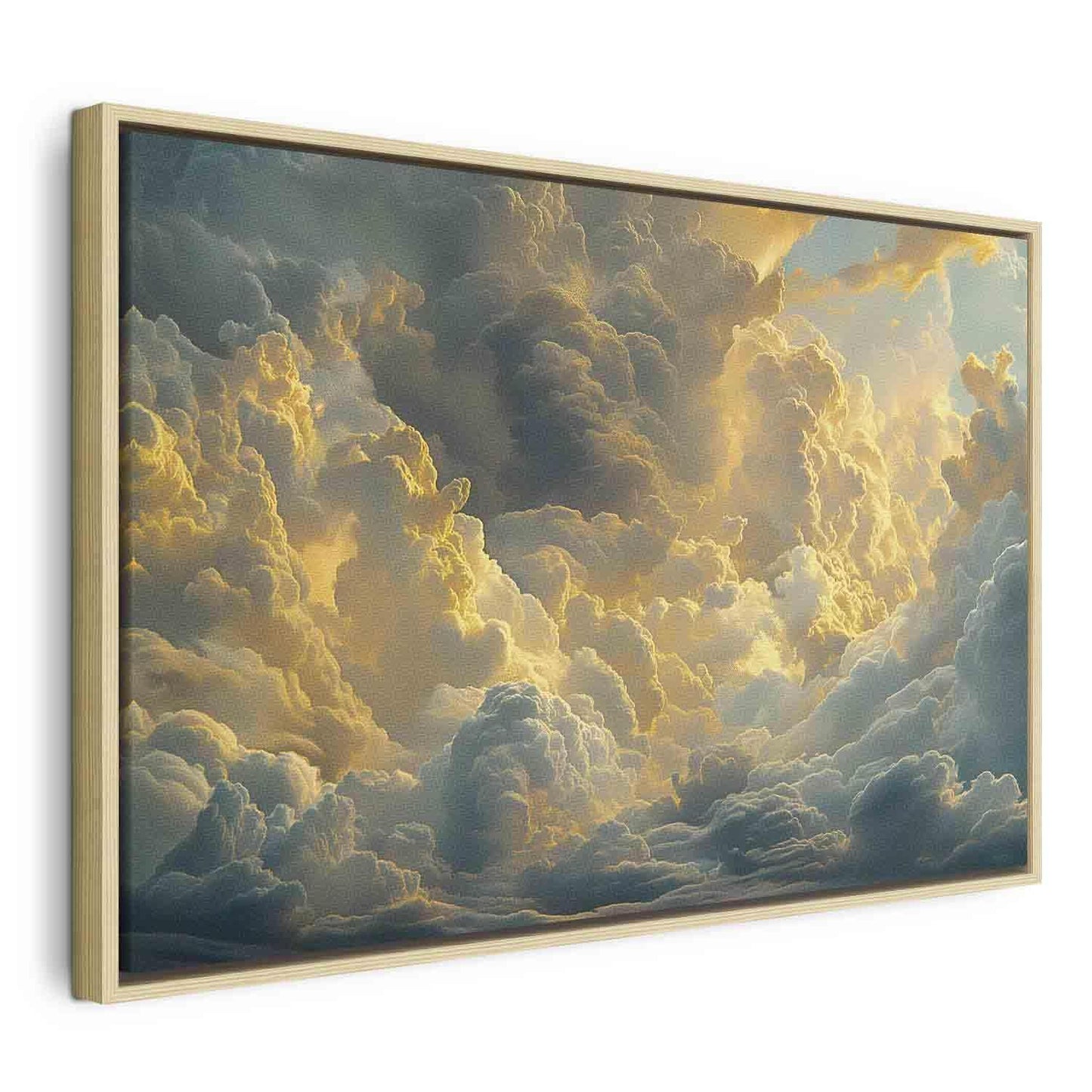 Leinwandbild - Last Breath of the Day: Clouds Illuminated by Evening Glow Artgeist