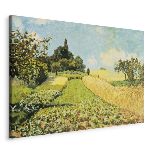 Leinwandbild - Wheat field (Alfred Sisley)