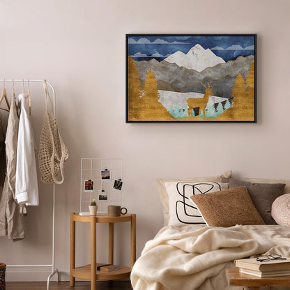 Leinwandbild - Golden Land (1 Part) Wide