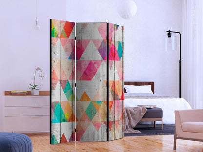 Paravent - Rainbow Triangles Artgeist