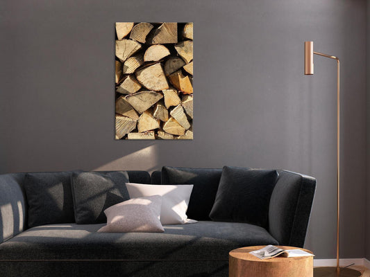 Wandbild „Holz-Ästhetik“ – Natürliches Leinwandbild
