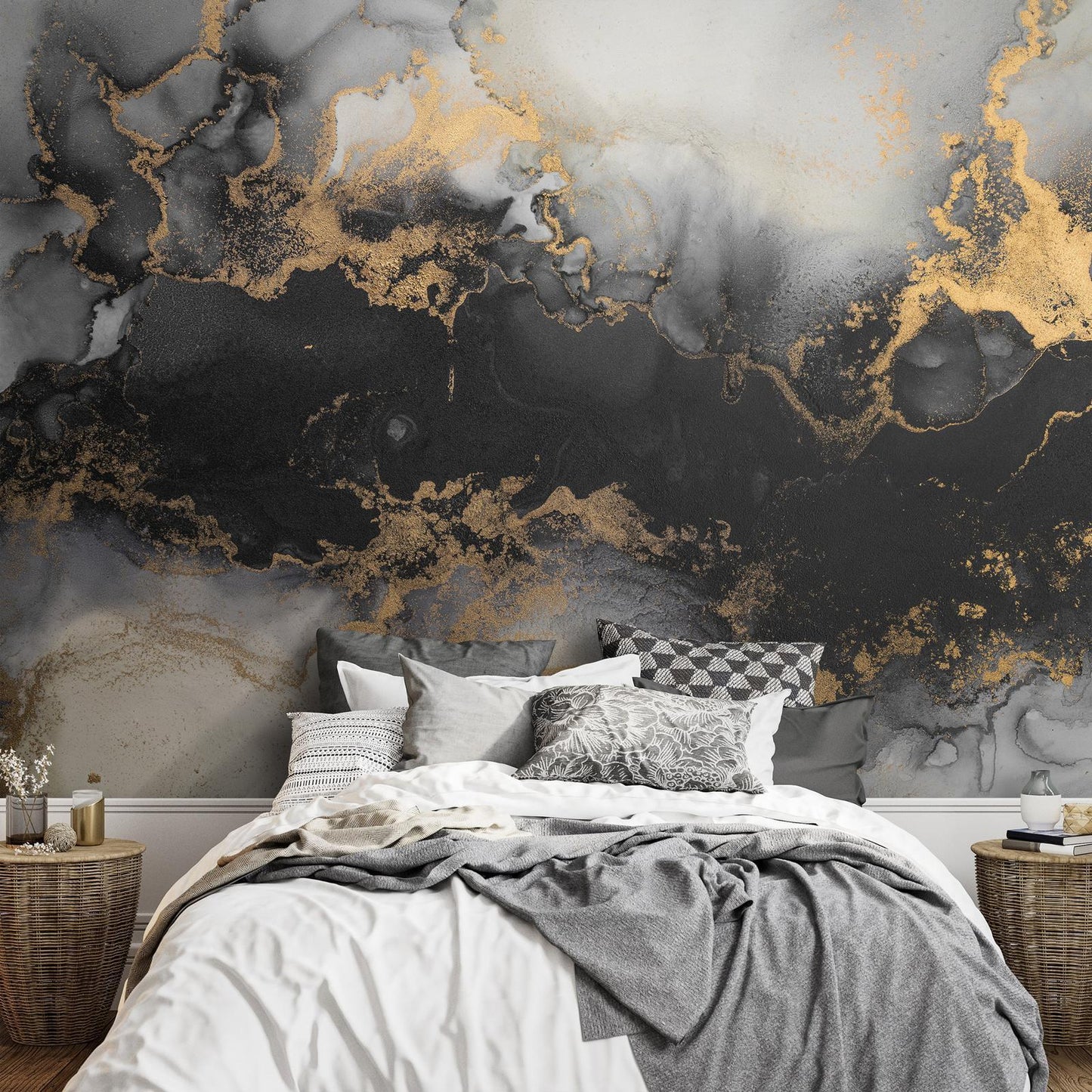 Tapete - Gold Explosionen