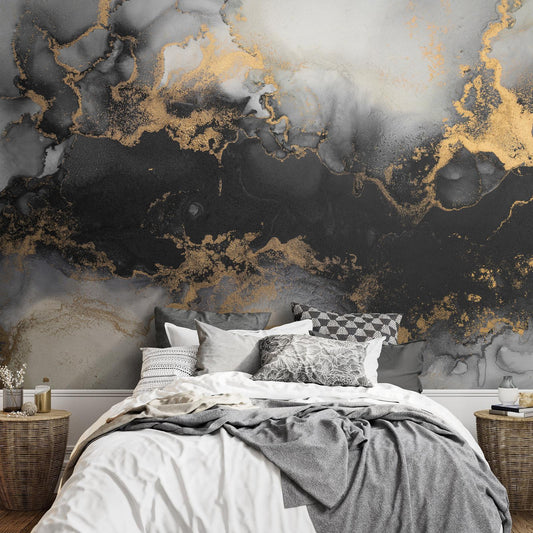 Tapete - Gold Explosionen