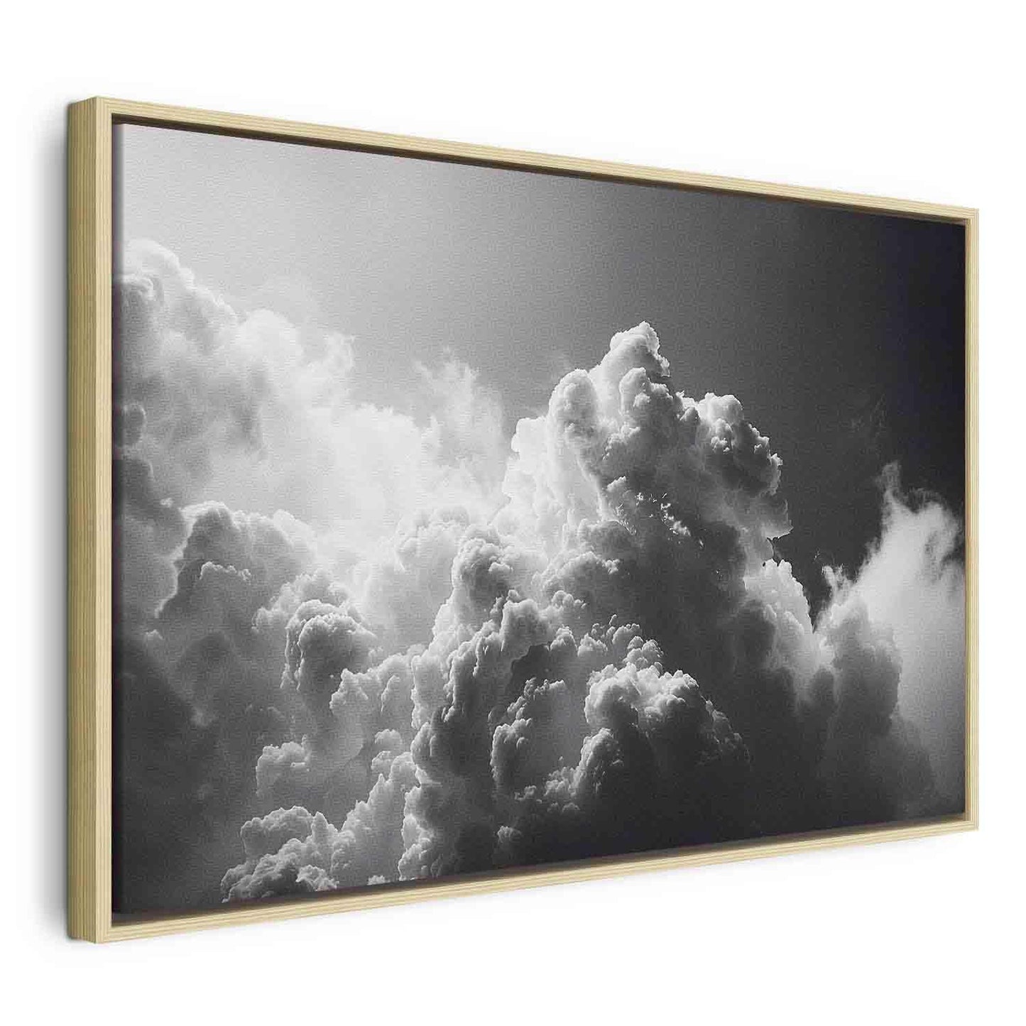 Leinwandbild - Extraordinary Phenomenon: The Sun Illuminating Dark Clouds Artgeist