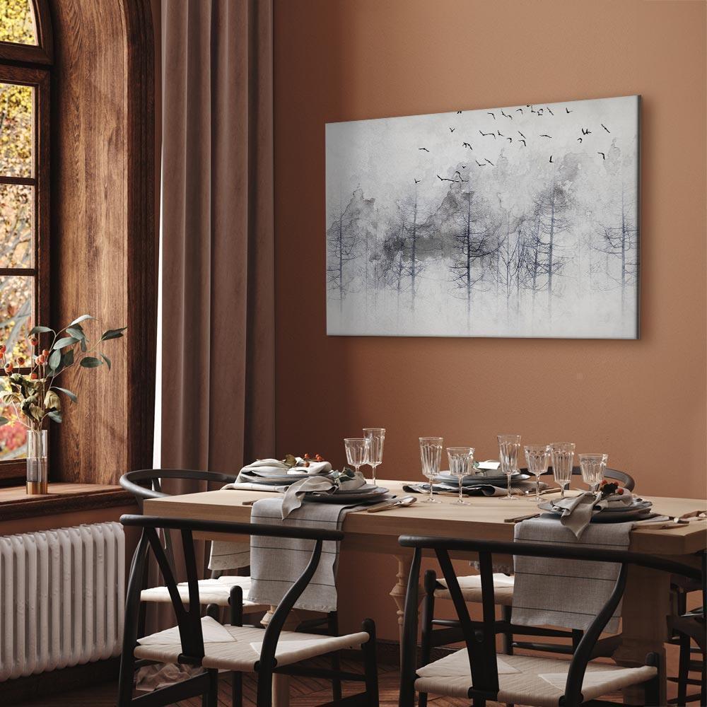 Leinwandbild - Winter Forest (1 Part) Wide