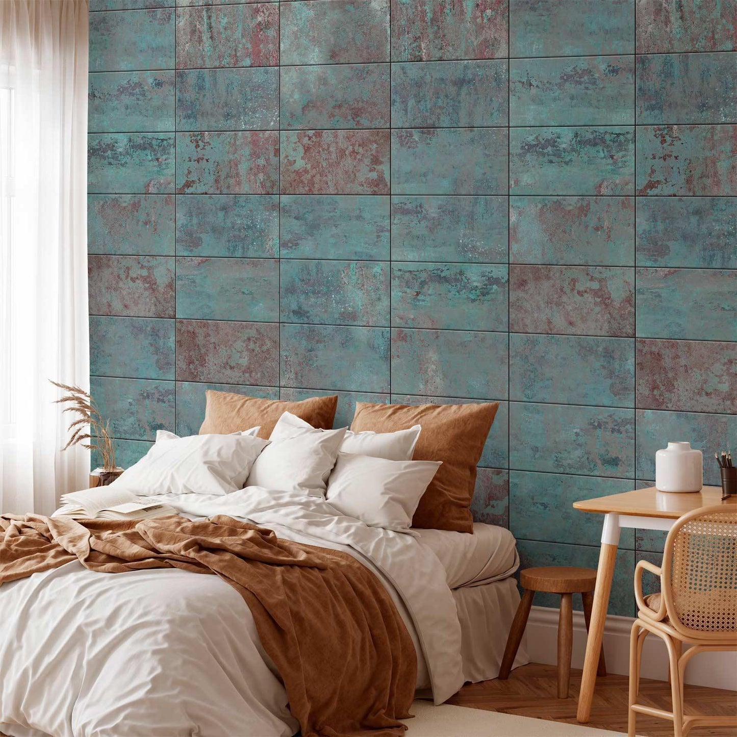 Tapete - Turquoise Concrete