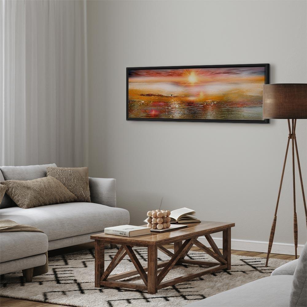 Leinwandbild - Orange Sea