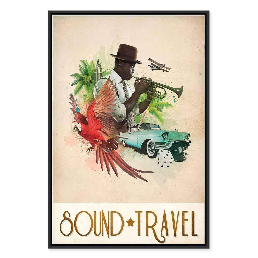 Leinwandbild - Sound Travel (1 Part) Vertical