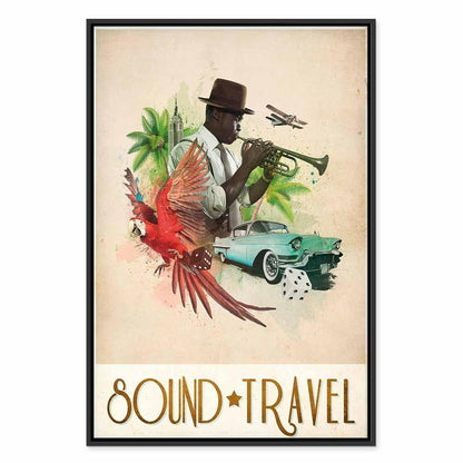 Leinwandbild - Sound Travel (1 Part) Vertical