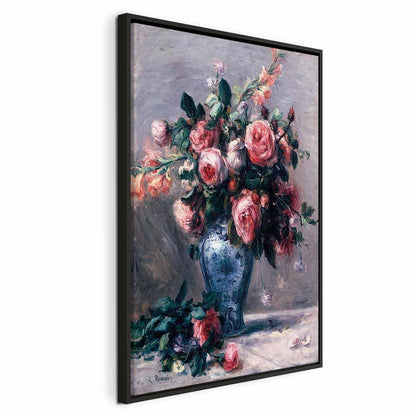 Leinwandbild - Pierre-Auguste Renoir – Vase of Roses