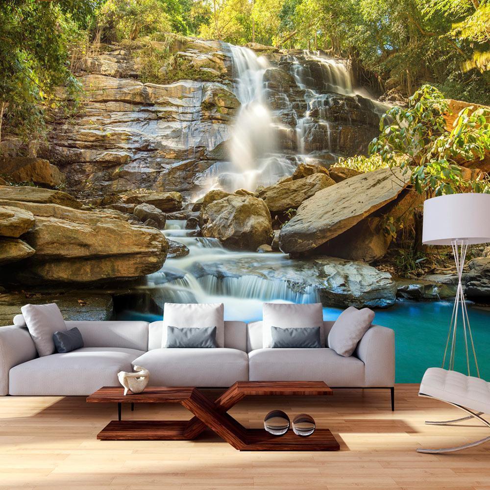 Fototapete - Waterfall in Chiang Mai, Thailand Artgeist