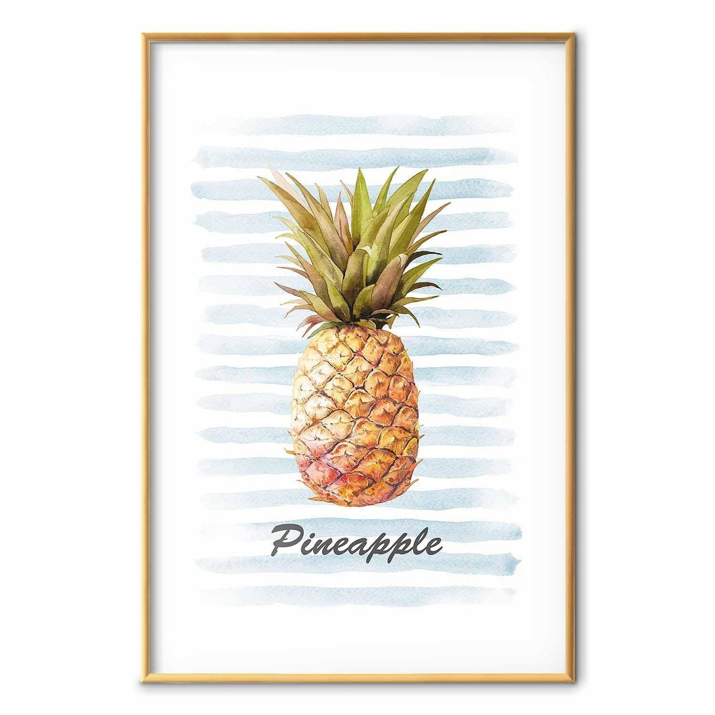 Poster - Pineapple and Stripes