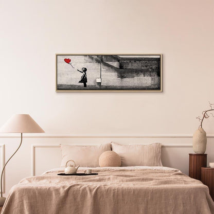 Leinwandbild - There is Always Hope (1 Part) Narrow Red