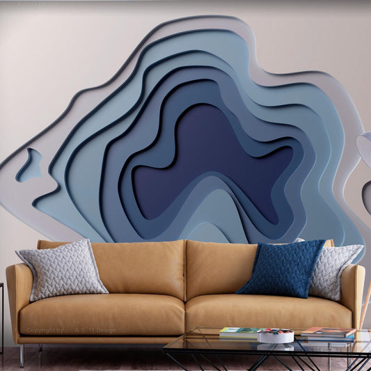 Zeitportale Fototapete mit 3D-Tiefeneffekt für futuristische Wandgestaltung