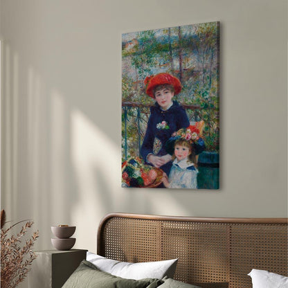 Leinwandbild - Pierre-Auguste Renoir – Two Sisters (On the Terrace)