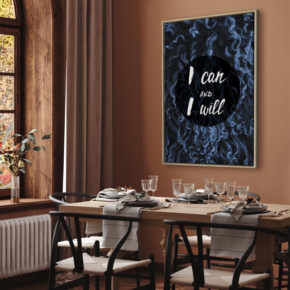 Leinwandbild - I Can and I Will (1 Part) Vertical