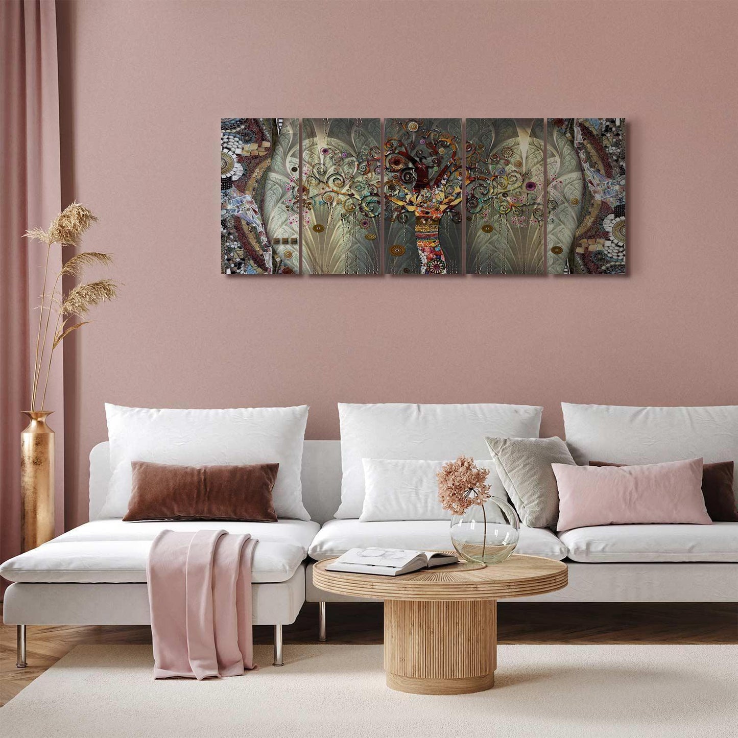 Leinwandbild - Tree of Life (5 Parts) Narrow