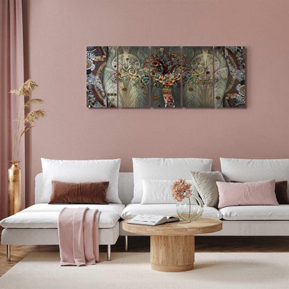 Leinwandbild - Tree of Life (5 Parts) Narrow