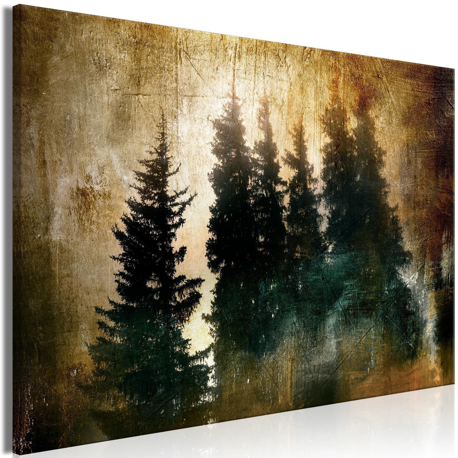 Leinwandbild - Stately Spruces (1 Part) Wide Artgeist
