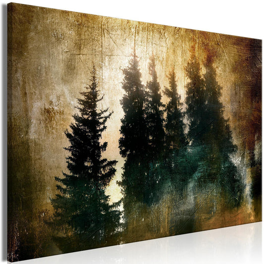 Leinwandbild - Stately Spruces (1 Part) Wide Artgeist