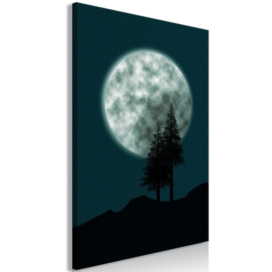 Leinwandbild Vollmond – leuchtender Mond vor Nachthimmel