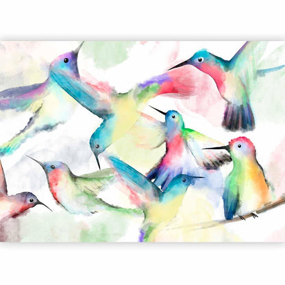 Fototapete - Watercolor Birds Artgeist