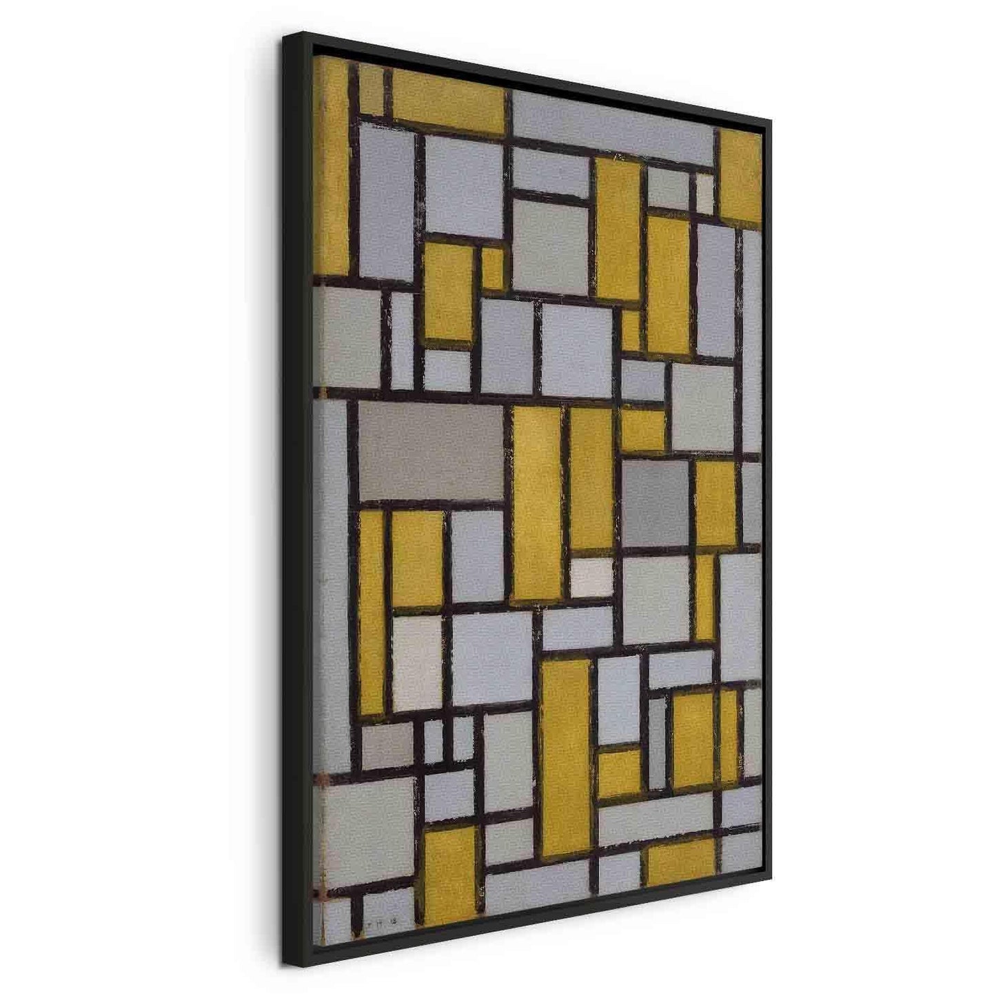 Leinwandbild - Composition with grid 1 (Piet Mondrian) Artgeist