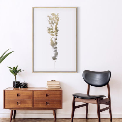 Leinwandbild - Golden Branch (1 Part) Vertical