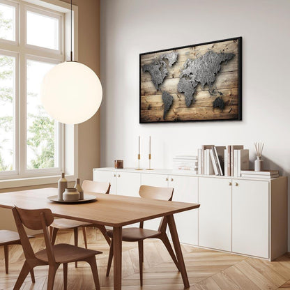 Leinwandbild - Silver World