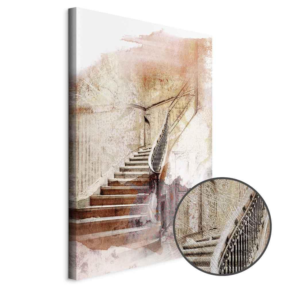 Leinwandbild - Secret Stairs (1 Part) Vertical
