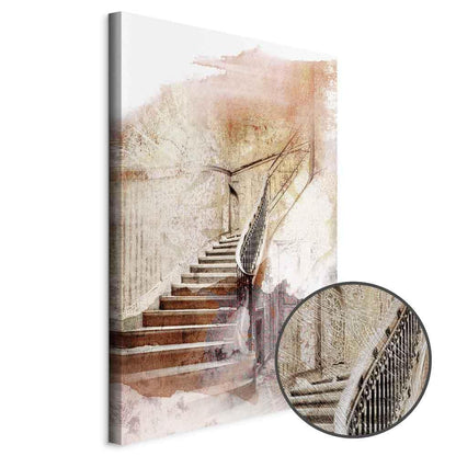 Leinwandbild - Secret Stairs (1 Part) Vertical