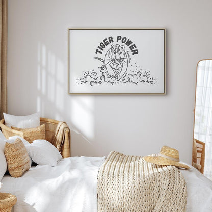 Leinwandbild - Tiger Power (1 Part) Wide