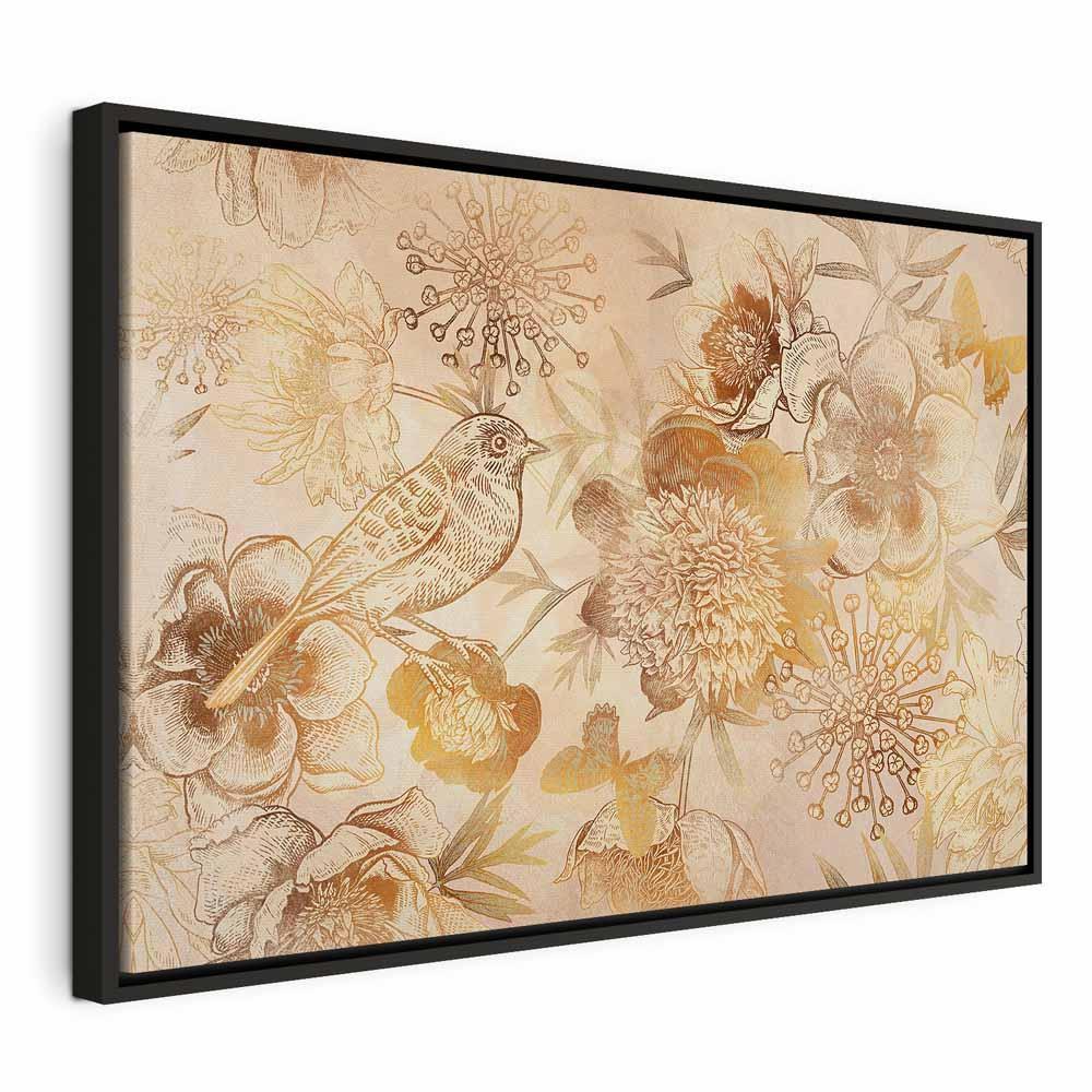 Leinwandbild - Golden Mosaic of Nature (1 Part) Wide