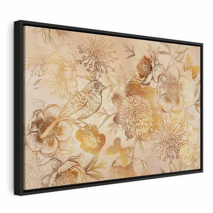 Leinwandbild - Golden Mosaic of Nature (1 Part) Wide