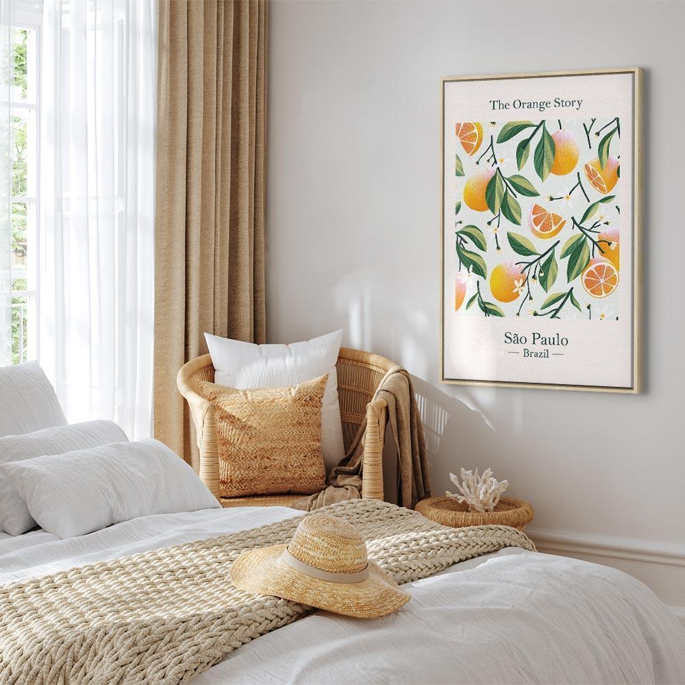 Leinwandbild - The Orange Story (1 Part) Vertical