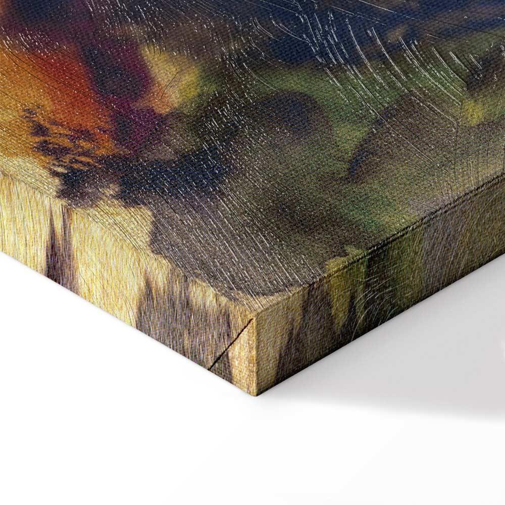 Leinwandbild - August Macke – Men on the Road by the Lake