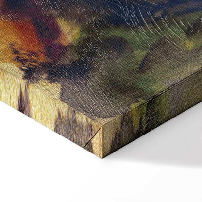 Leinwandbild - August Macke – Men on the Road by the Lake