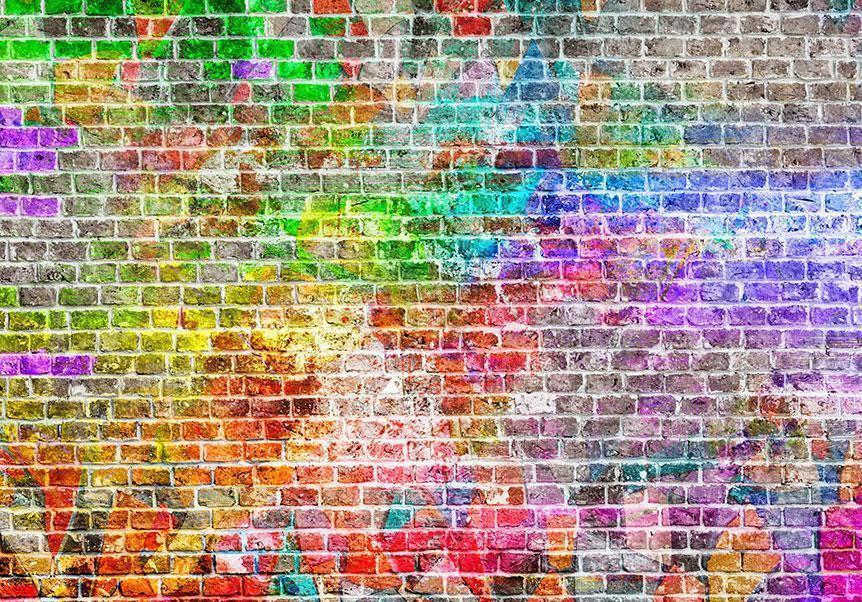Fototapete - Rainbow Wall Artgeist