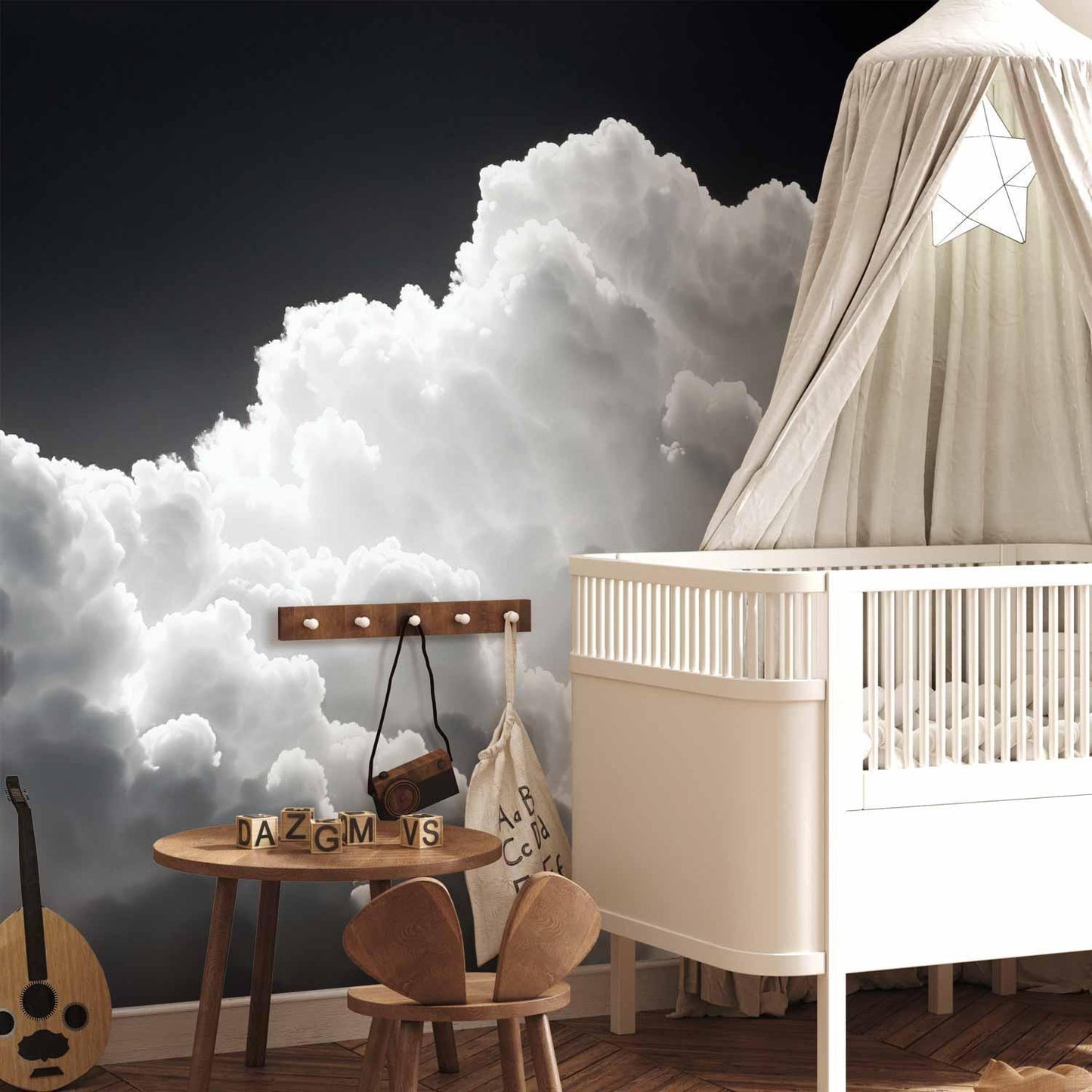 Fototapete - Discover the Endless Play of Sunlight – Clouds and Shadows in the Sky