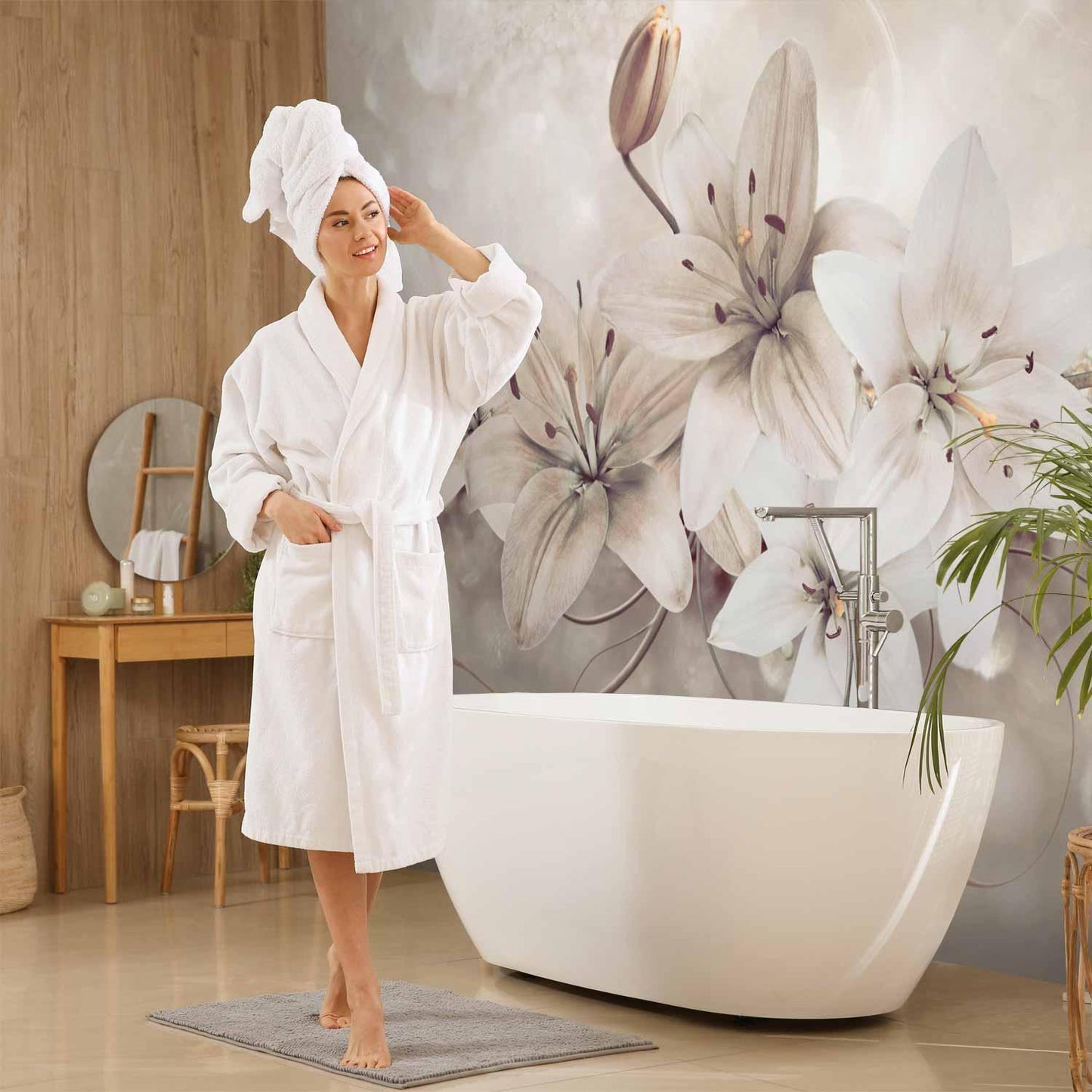 Fototapete - Diamond Lilies