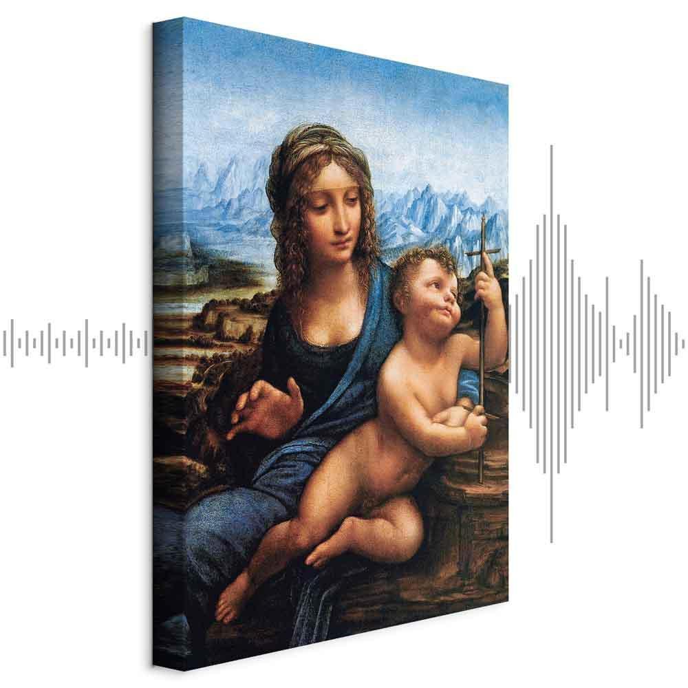 Leinwandbild - Leonardo da Vinci – Madonna With a Distaff