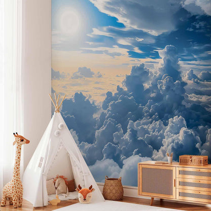 Fototapete - Symphony of Light: Sun and Clouds Collaborating on a Beautiful Sky