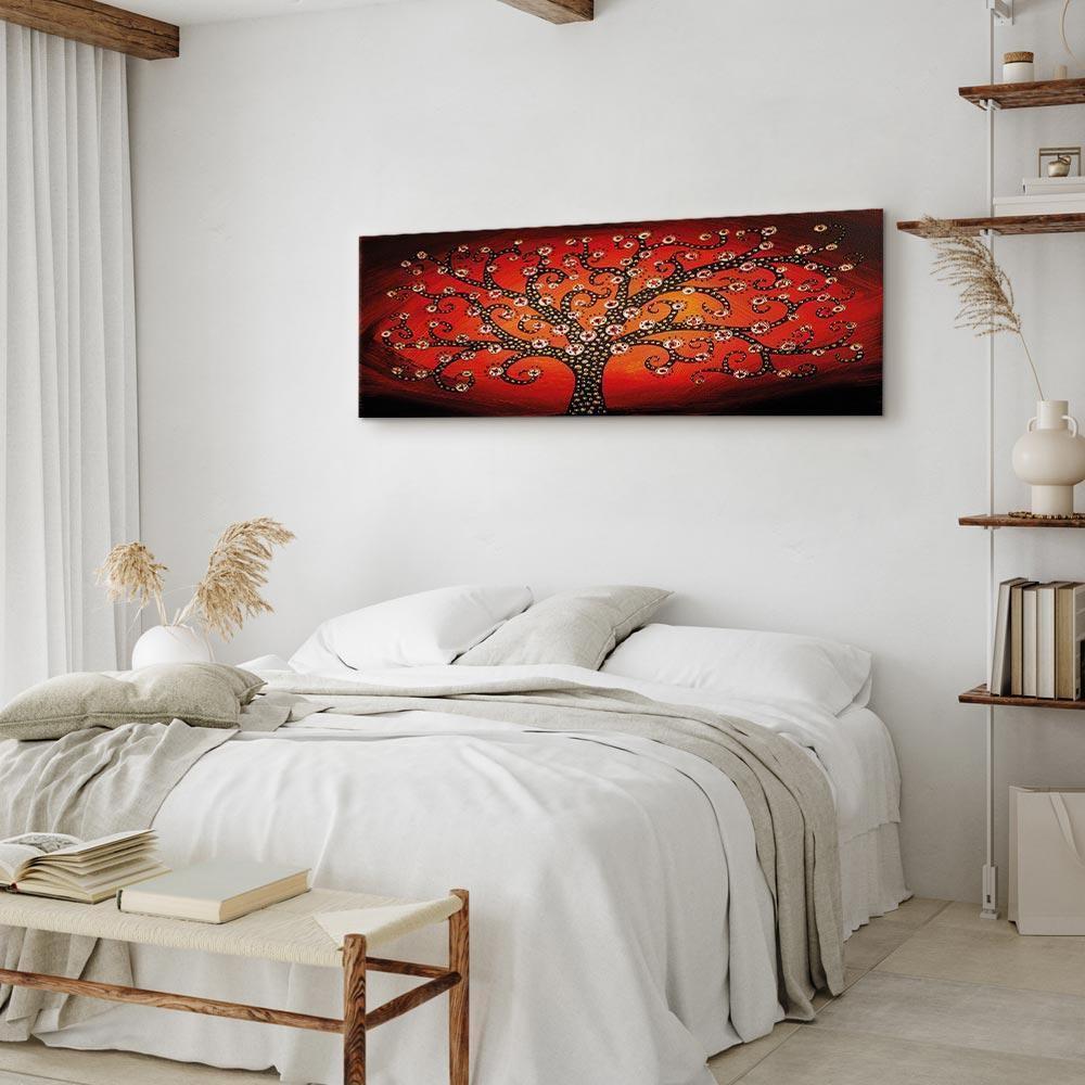 Leinwandbild - Fiery Tree (1 Part) Narrow