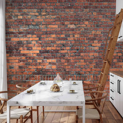 Fototapete - Vintage Wall (Red Brick)