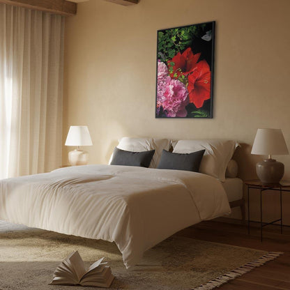 Leinwandbild - Floral Symphony (1 Part) Vertical