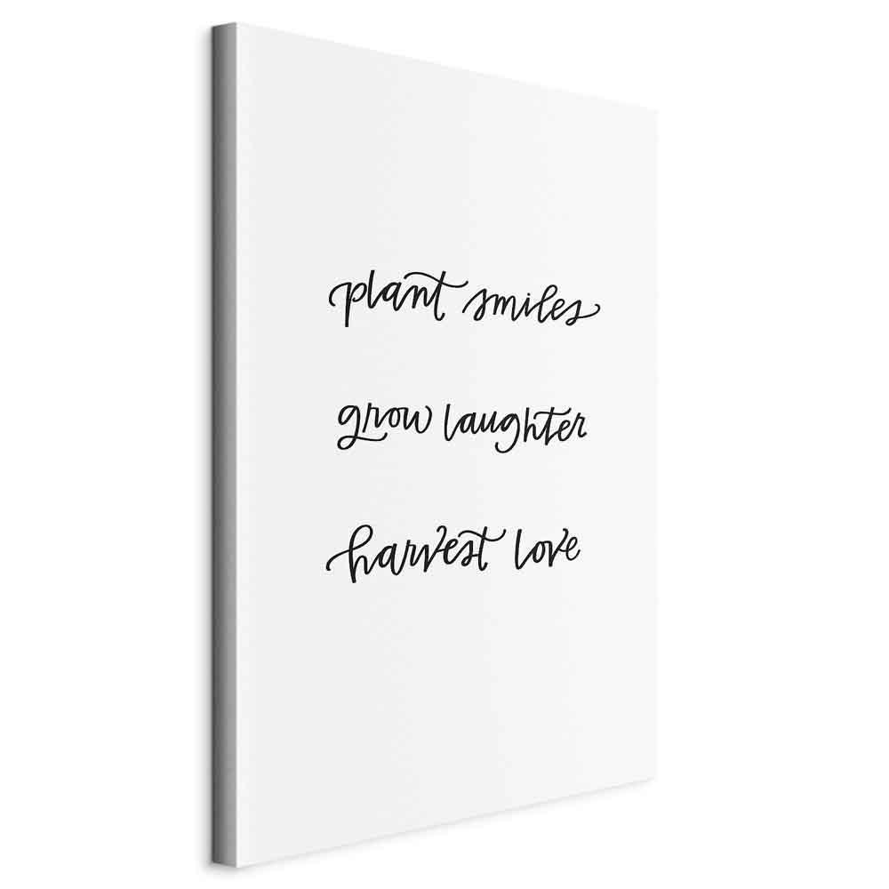 Leinwandbild - Joy and Love (1 Part) Vertical