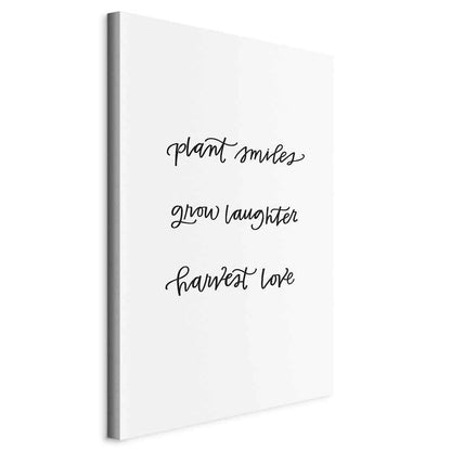 Leinwandbild - Joy and Love (1 Part) Vertical