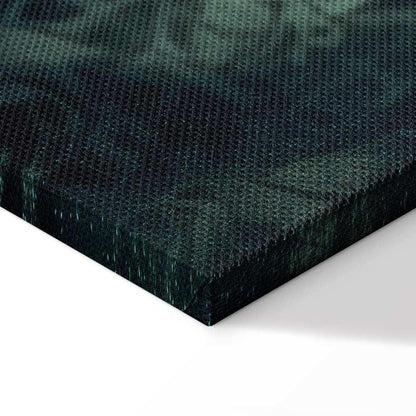 Leinwandbild - Oriental Pattern Carpet: Emerald Ornaments and Worn Patterns